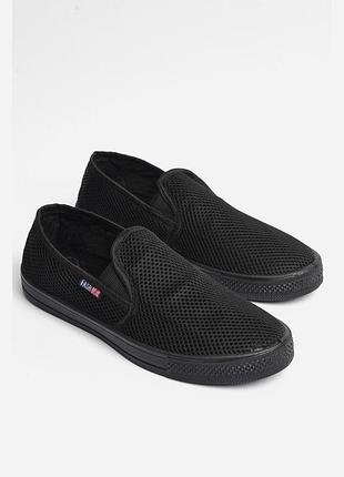 ⚡ чорні чоловічі сліпони в сіточку