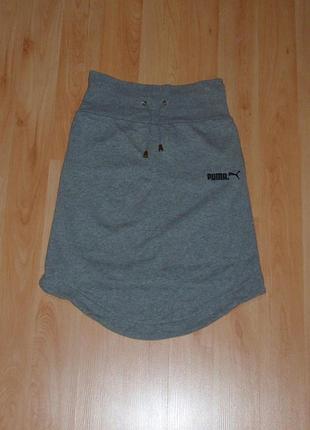 Спортивная трикотажная юбка puma women modern tech cotton ck original xs-s пума