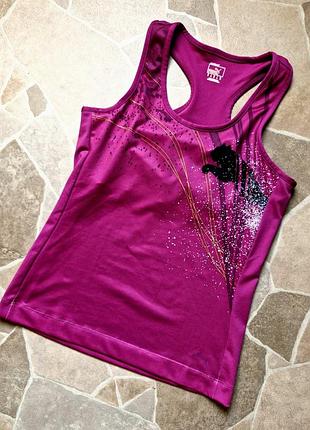 Майка puma з внутрішнім топом, одяг для фітнесу