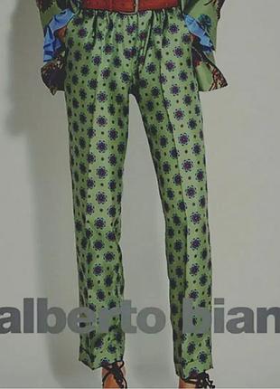 Шовкові дизайнерські штани alberto biani