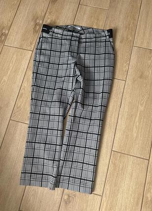 Вкорочені брюки в клітинку від raffaello rossi 42