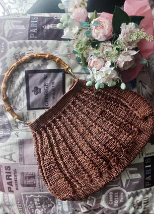 Вязаная женская сумочка