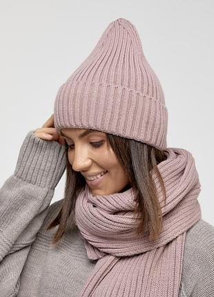 Женский комплект шапка шарф