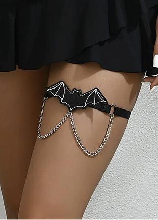 Портупея подвеска гартер стреп на ногу и бедро