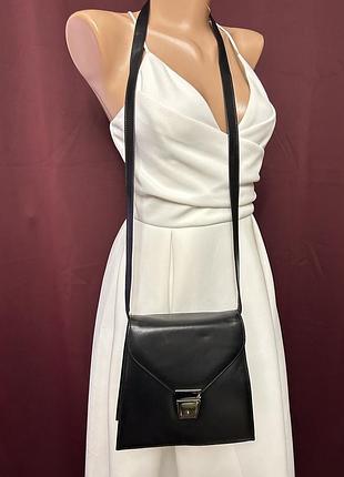 Винтажная элегантная кожаная сумочка