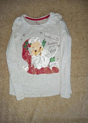 Фирменный новогодний реглан 8-9лет