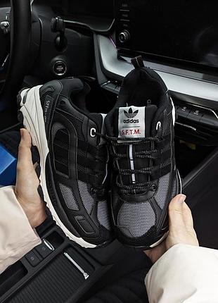 Мужские кроссовки adidas s.f.t.m черные с белым