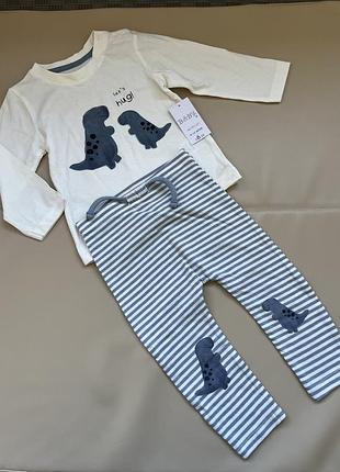 Набір лонгслів та штани matalan 9-12 місяців