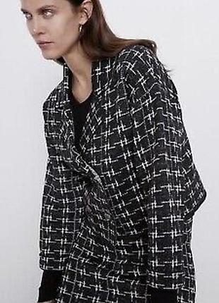 Новий твідовий піджак zara