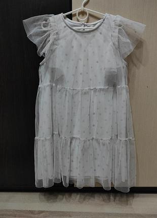 Нарядное праздничное платье, пышное торжественное платье на 6-8 лет