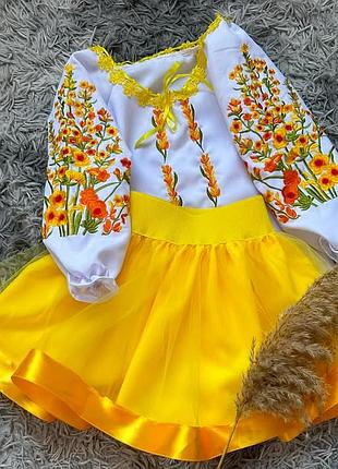 Вишитий костюм для дівчинки (останнє фото в наявності 128 р) 8