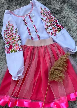 Вишитий костюм для дівчинки (останнє фото в наявності 128 р) 7