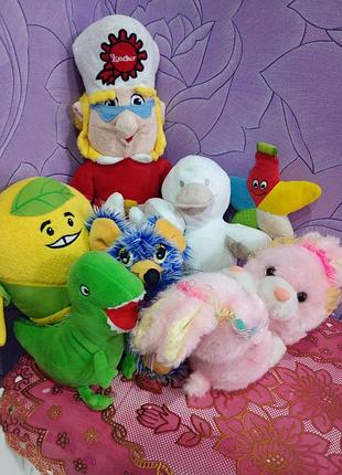 Лот мягких игрушек