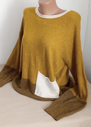 Теплий светр 10%. шерсти альпака 30%шерсть