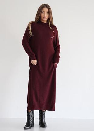 Трикотажное платье свободного кроя, lux - качество italy