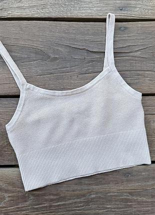 Майка -топ вʼязаний h&m