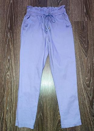 Легкие летние джинсы брюки для девочки 134см