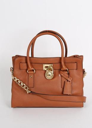 Шкіряна сумка бренд michael kors hamilton medium
