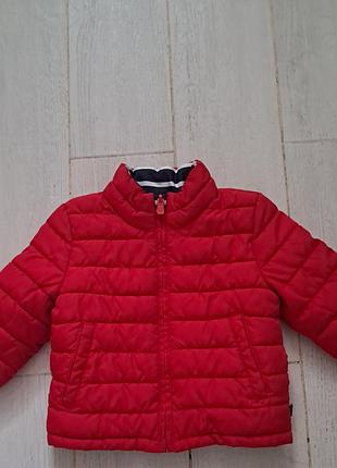 Двусторонняя детская куртка на осень, 80 размер, фирма gap, состояние идеально