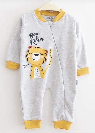 Комбінезон чоловічок для хлопчика на блискавці  турція на манжетах комбинезон для мальчика