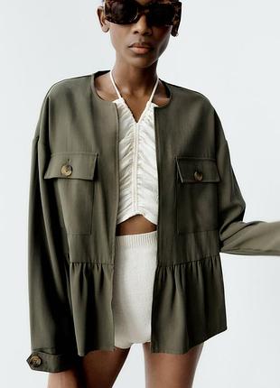 Zara легкий жакет , накидка , піджак