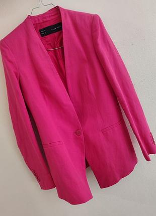 Малиновий піджак zara р.xs-s