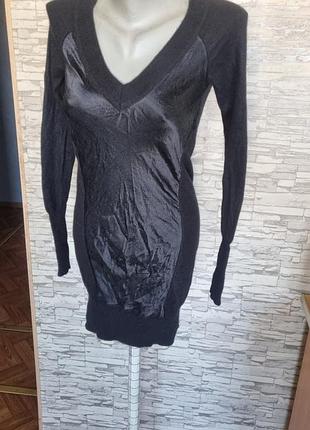 Платье -туника из ангоры и шелка