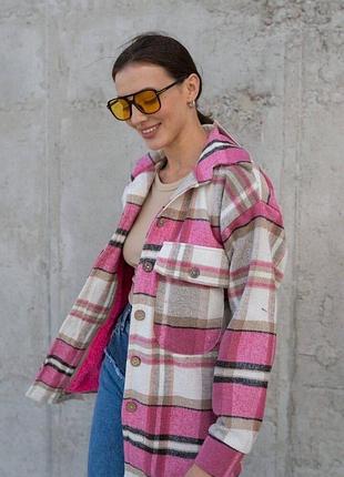 Теплая женская рубашка