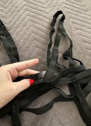 Комплект білизни чорне сітка еротична білизна