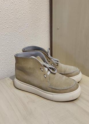 Ботинки натуральная замша демисезонные