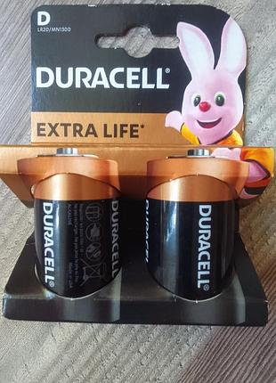 Батарейки duracell d/ lr 20/ mn 1300 ( 2шт.)