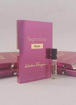 Salvatore ferragamo signorina ribelle пробник для женщин (оригинал)