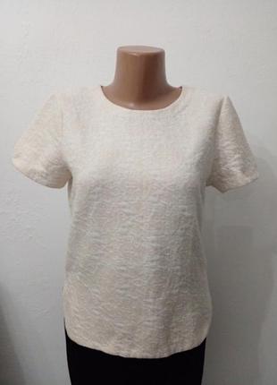 Трикотажная брендовая блуза из фактурной ткани