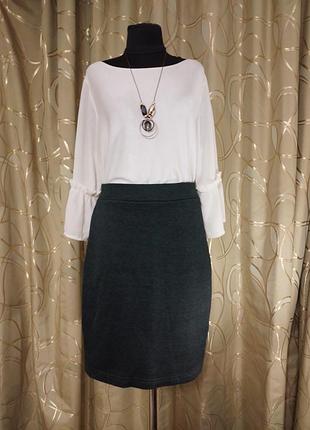 Брендовая вискозная юбка миди карандаш