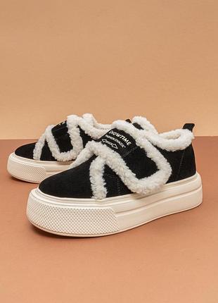 Женские утепленные ботинки угги черные белые зимние 36-41 ботинки жемне itts 1131242