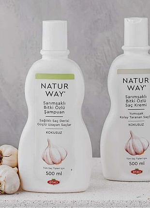 Natur way шампунь с чесноком otaci 500 ml