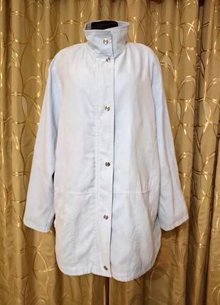 Брендовая демисезонная куртка ветровка плащевка большого размера батал