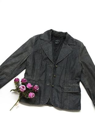 Пиджак кожаный дизайнерский, куртка pamela dennis, натуральная кожа.