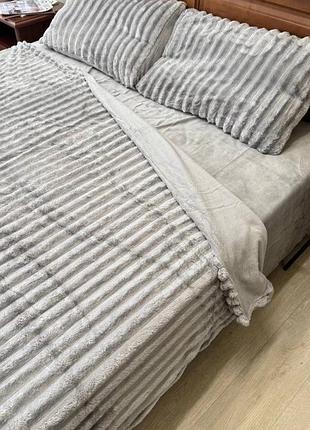 Плюшева постільна білизна шарпей, євро