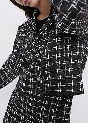 Твідовий піджак zara
