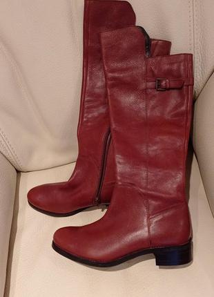 Натуральная кожа кожаные сапоги высокие