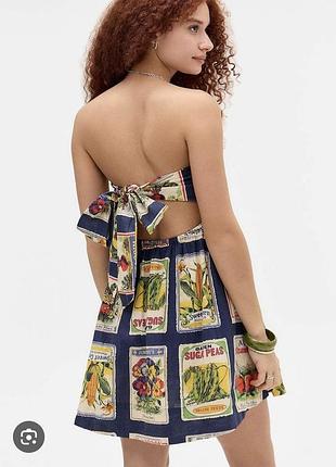 Короткое платье bdg с картинками пен ап плакать фрукты винтажные