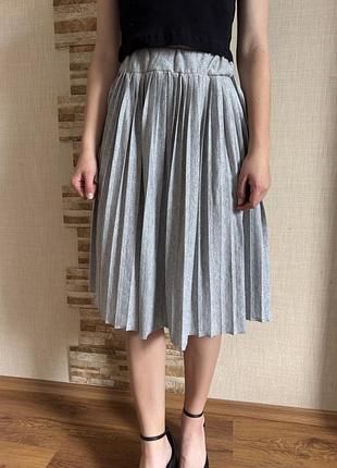 Трикотажная юбка плиссе