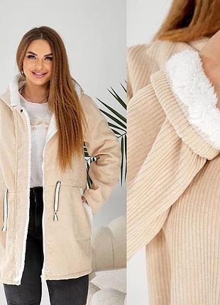 Куртка парка на меху,48-58