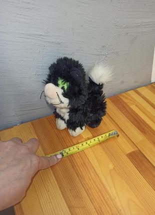 Мягкая игрушка забавный кот листоволаша пет джесс, кот, черно-белый