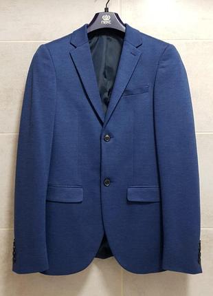 Topman пиджак - xs • 44 - синий - slim fit - мужской / подростковый - п44 п14 п15 п16  👉 подойдет на обхват груди ~ 80-86 см