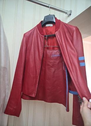 Итальянский кожаный костюм letramoda