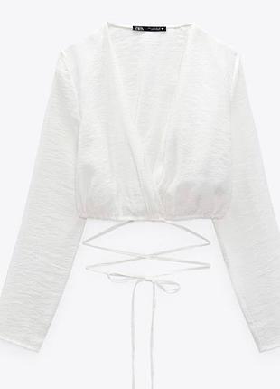 Топ на завʼязках xs zara