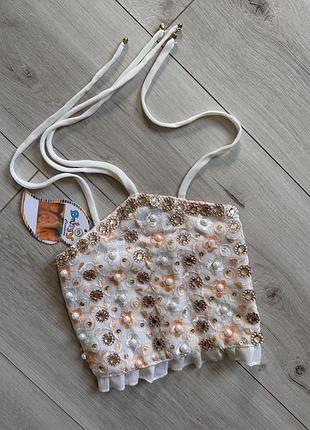 Топ с камнями для девочки 2-3 года