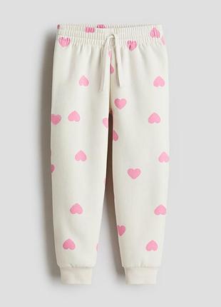 Спортивні штани з принтом для дівчинки h&m